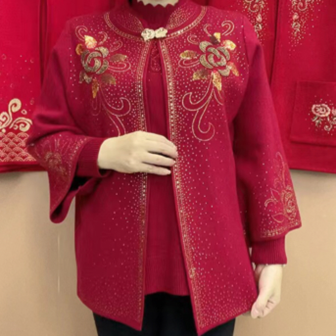 A001新款针织开衫两件套（衫十外搭）