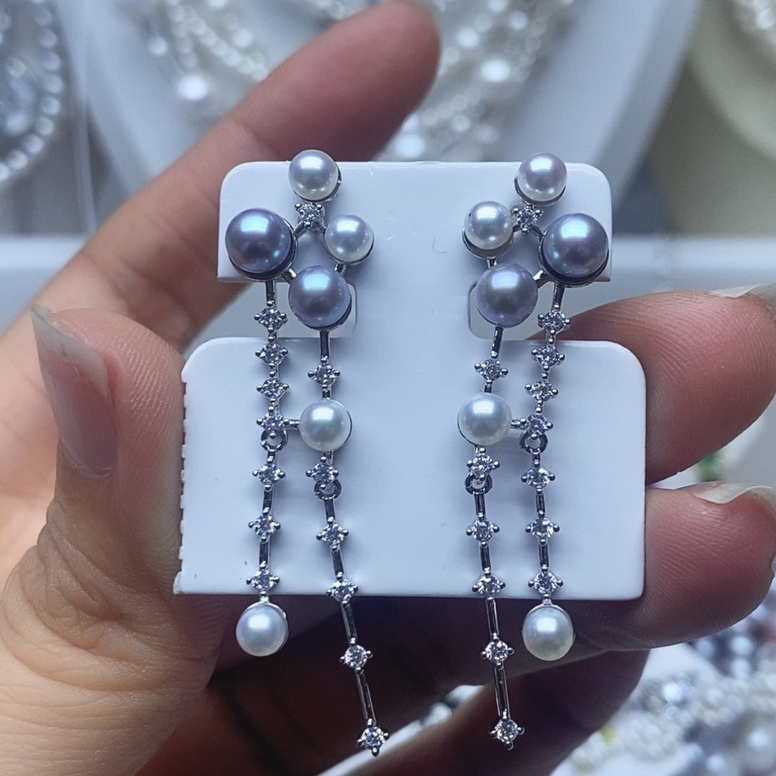 未镶嵌耳钉淡水珍珠