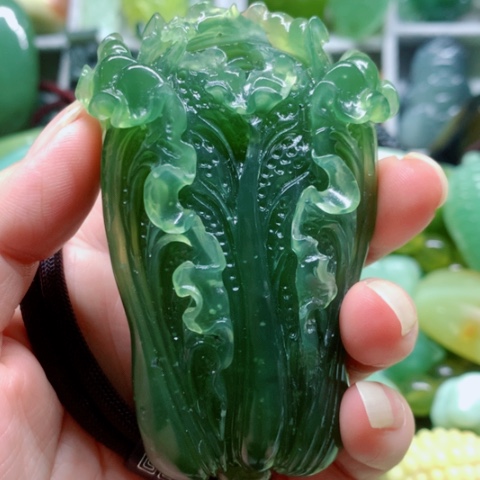 蛇纹石玉未镶嵌手把件