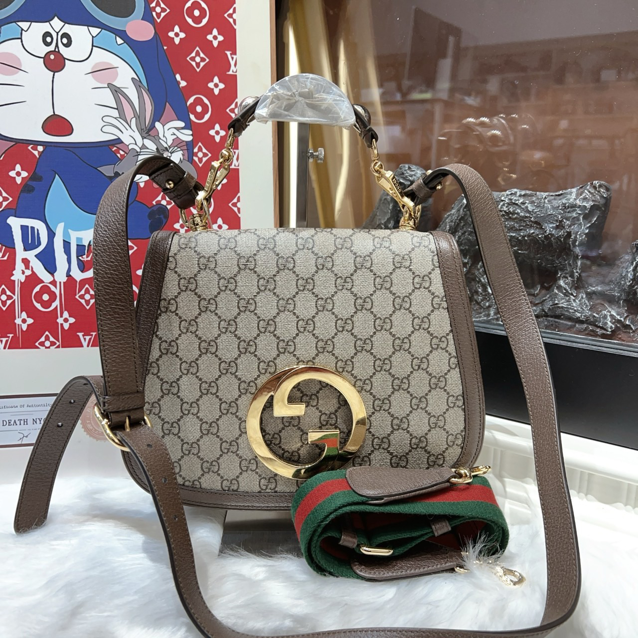 95新 GUCCI/古驰 gucci古驰大号blondi手提单肩包a6336
