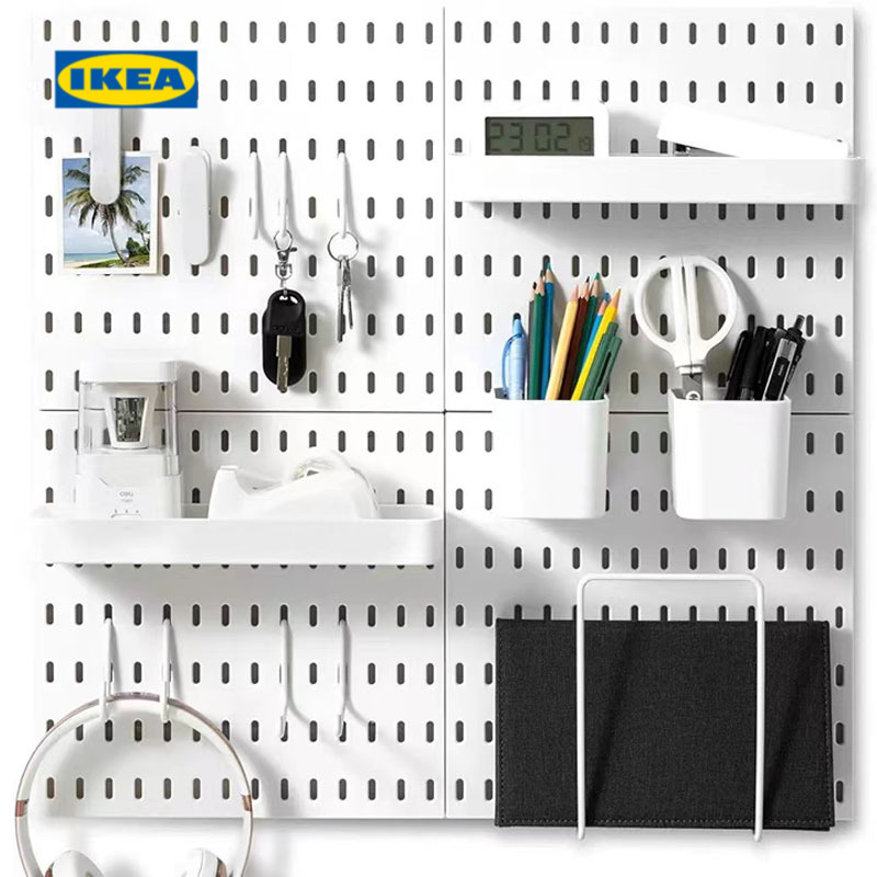 IKEA宜家适用免打孔洞洞板墙面组合DIY宜安家洞洞板配件平替厨房