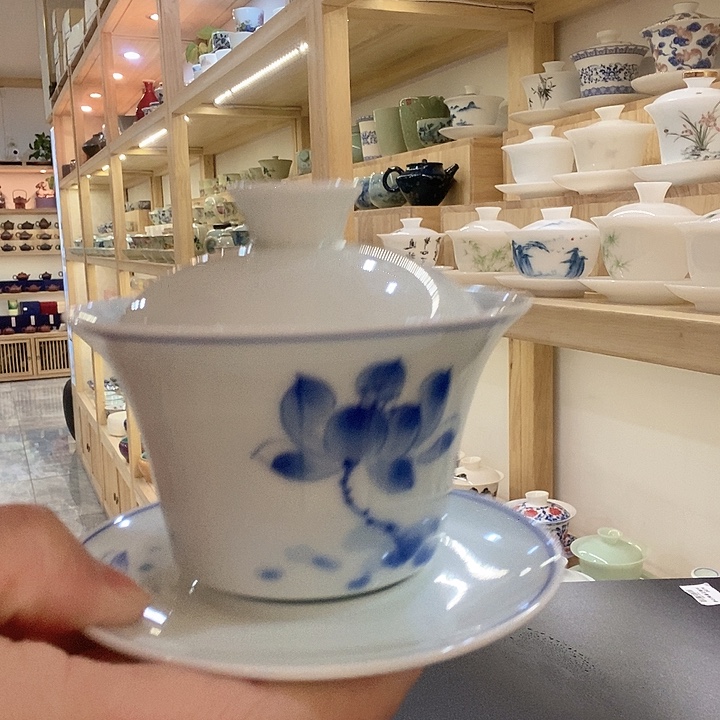 瓷茶器盖碗瓷器茶具
