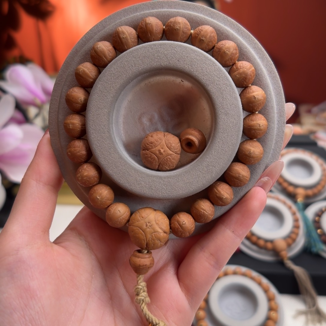 凤眼菩提手串船*11mm铁籽单圈素串货头新籽