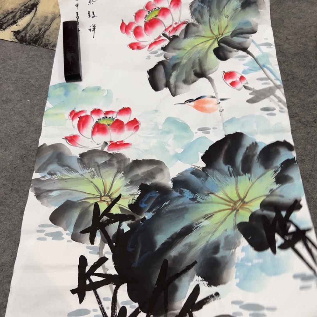 国画国画作品画心一张