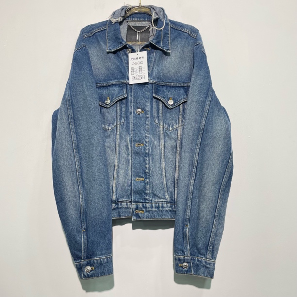 未使用 Balenciaga/巴黎世家 50码 可乐刺绣 牛仔外套 h0001