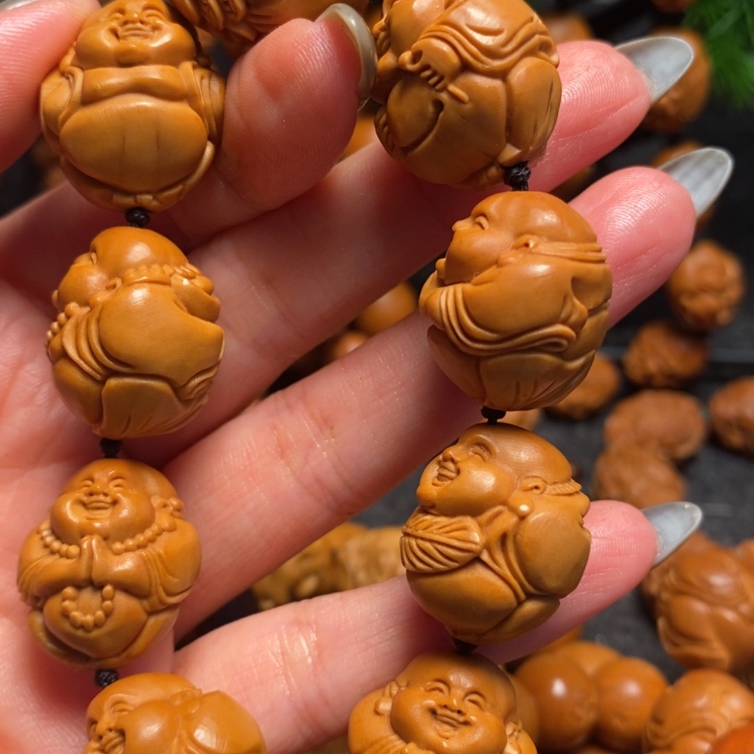 橄榄核手串/手链站立弥勒