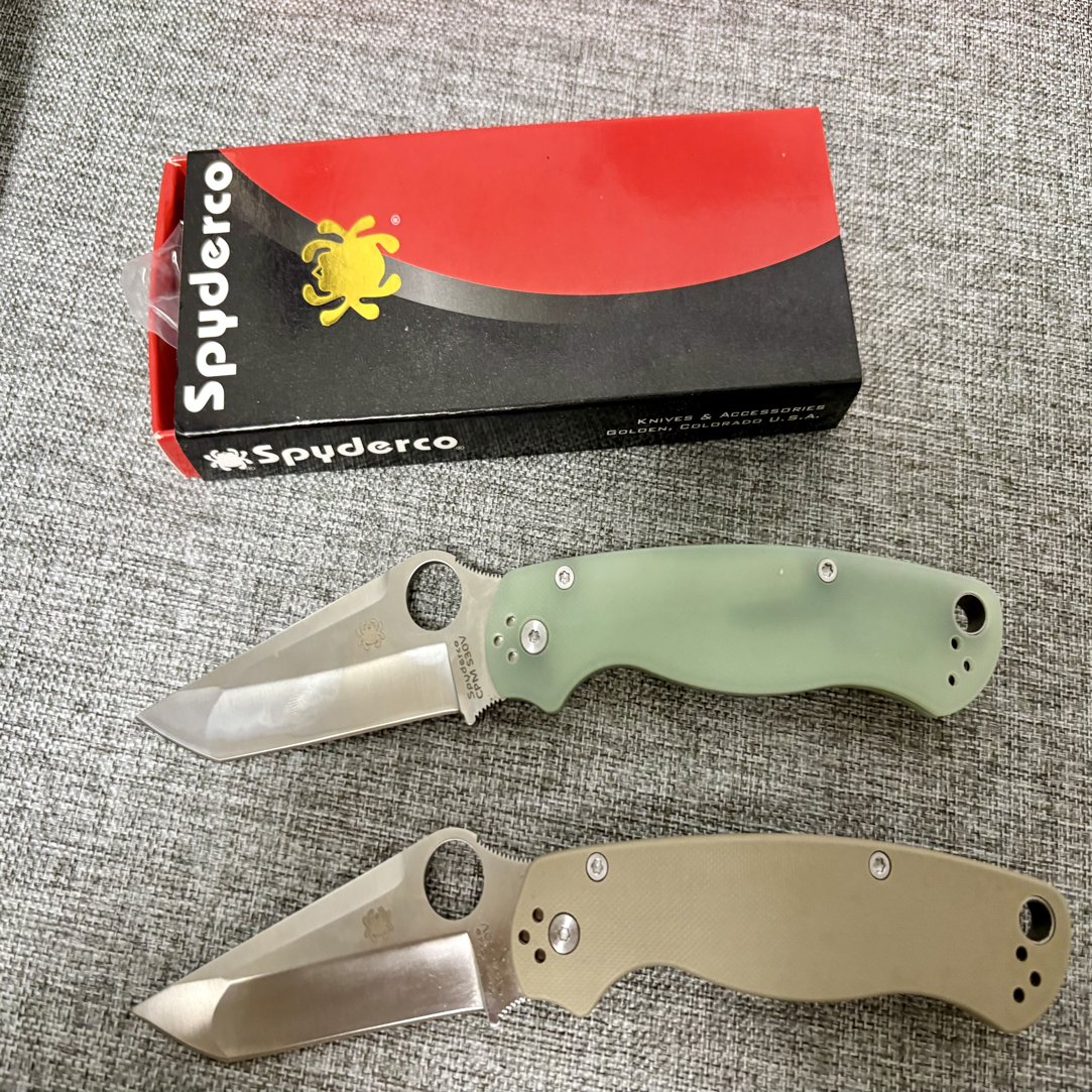 跨境蜘蛛c81方头户外刀防身刀折叠刀便携G10手柄多功能折刀