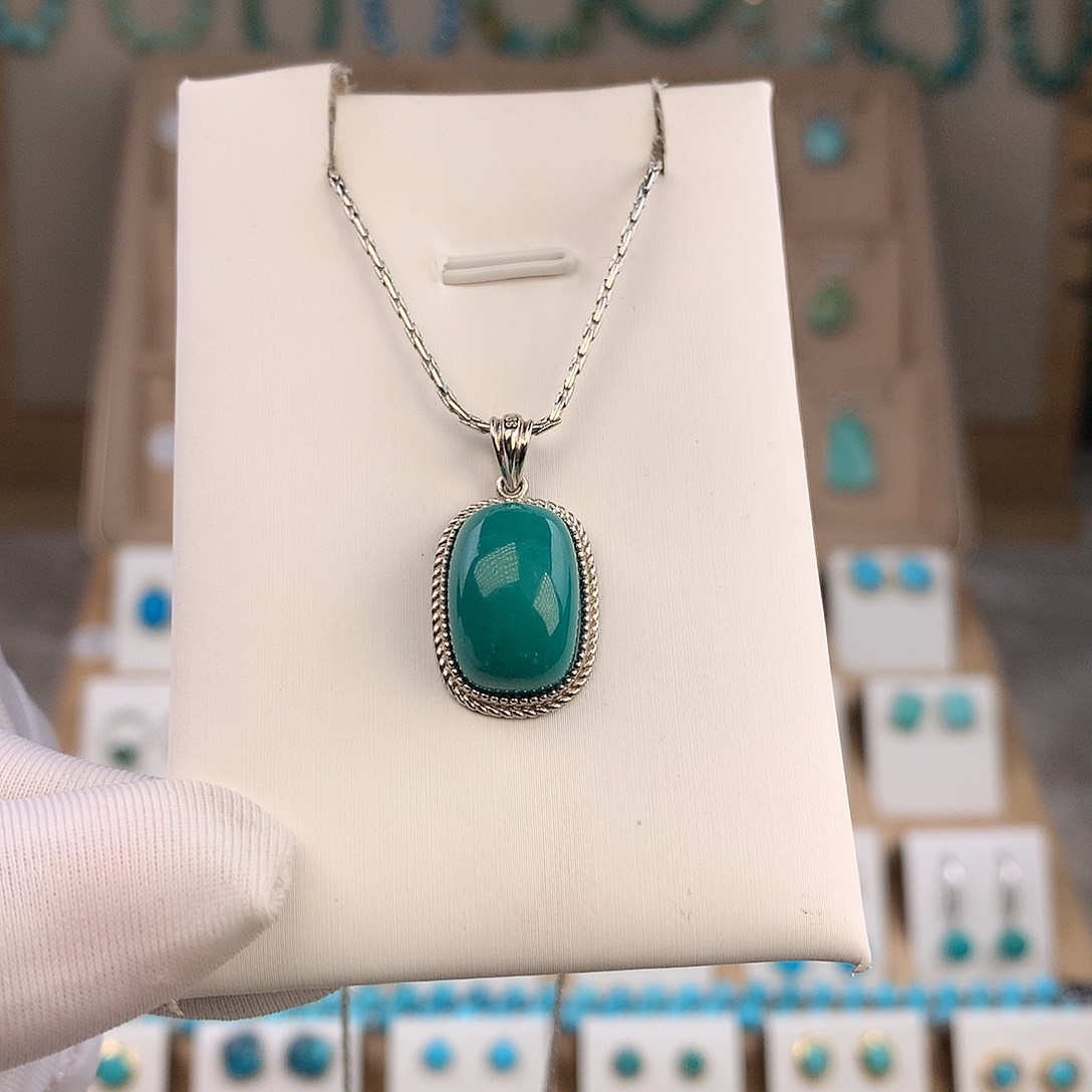 绿松石未镶嵌吊坠(不含链)