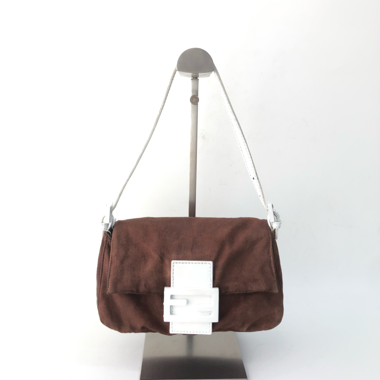 95新 FENDI/芬迪 安洁利严选 fendi芬迪帆布腋下包 WHL409157H 