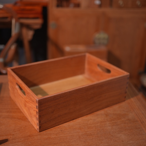 桌面收纳盒缅甸花梨红木木箱桌面化妆品卧室大号整理盒复古长方形