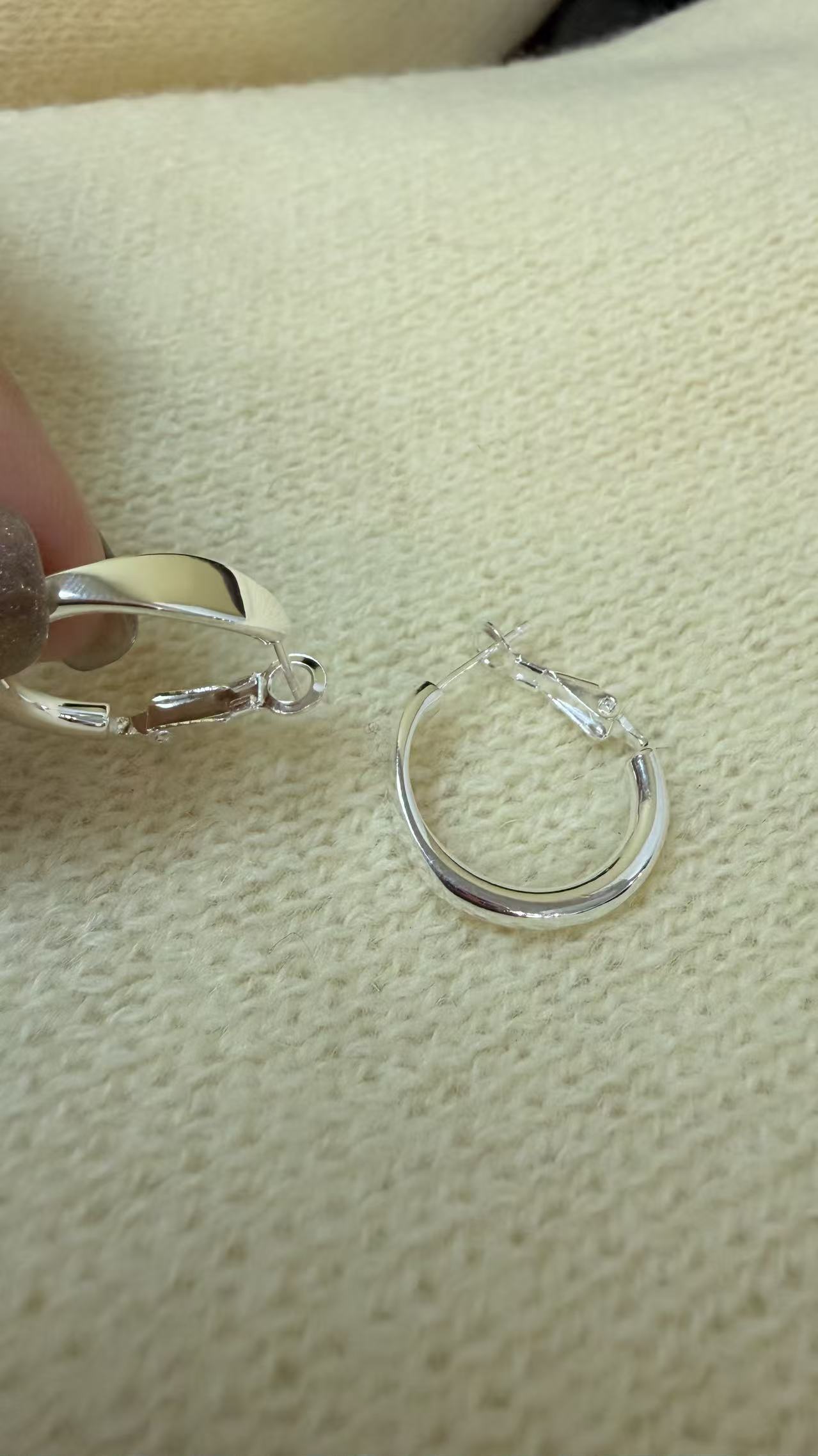 足银耳饰 精致瑞丽风光面几何图案个性女日韩耳环简约银色珠宝