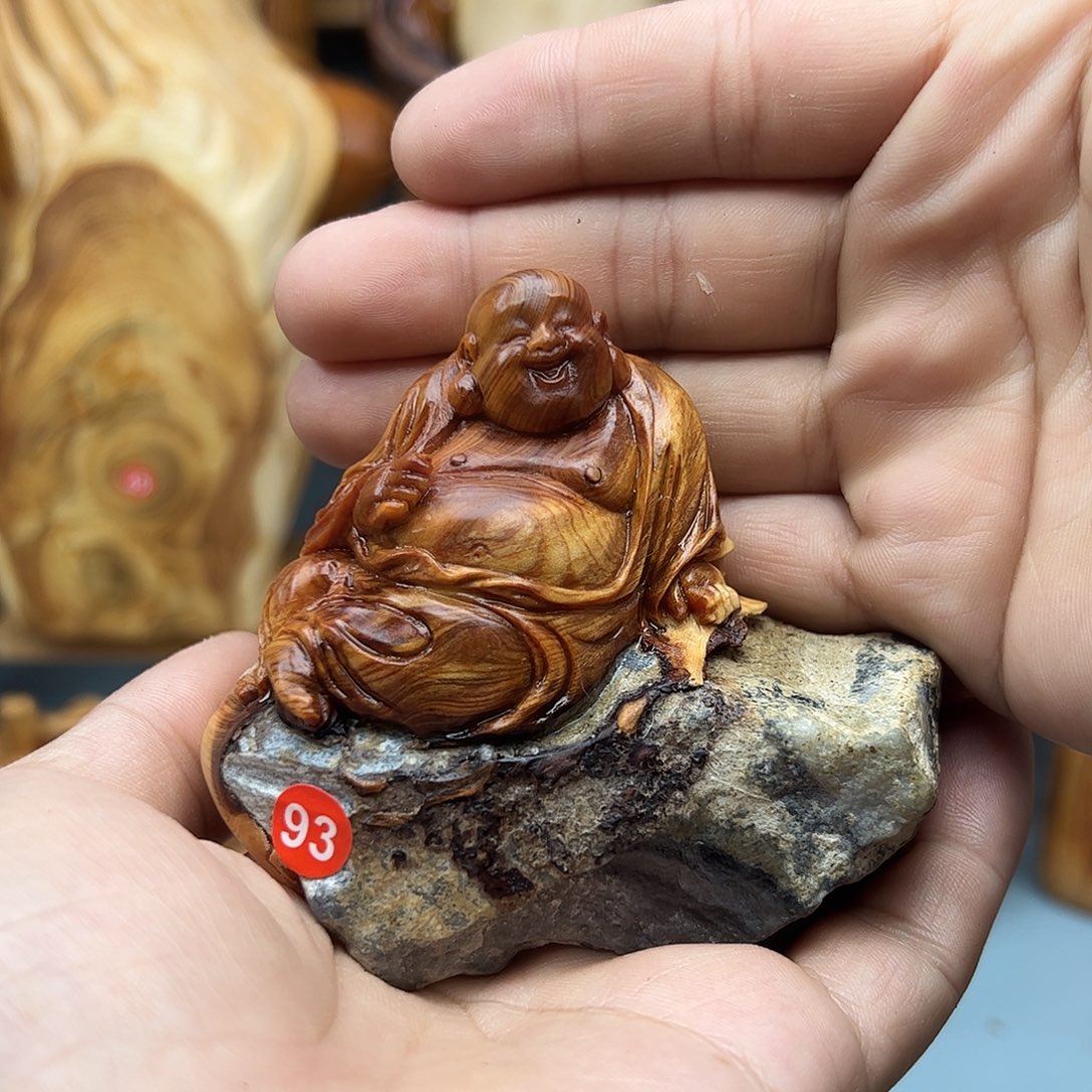 木农*佬柏木摆件手把件