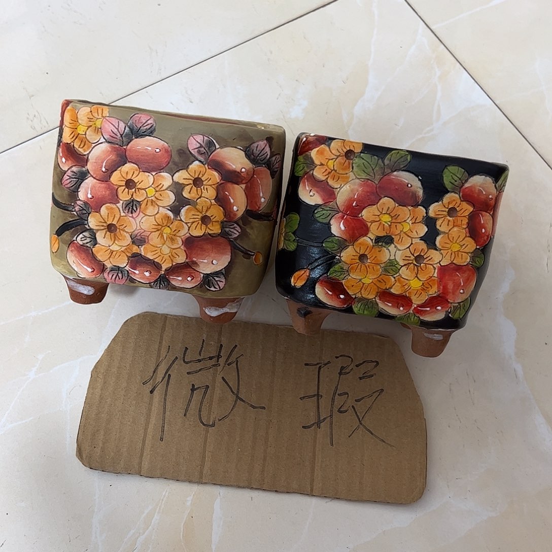 *****景德镇炫彩手绘陶瓷花盆