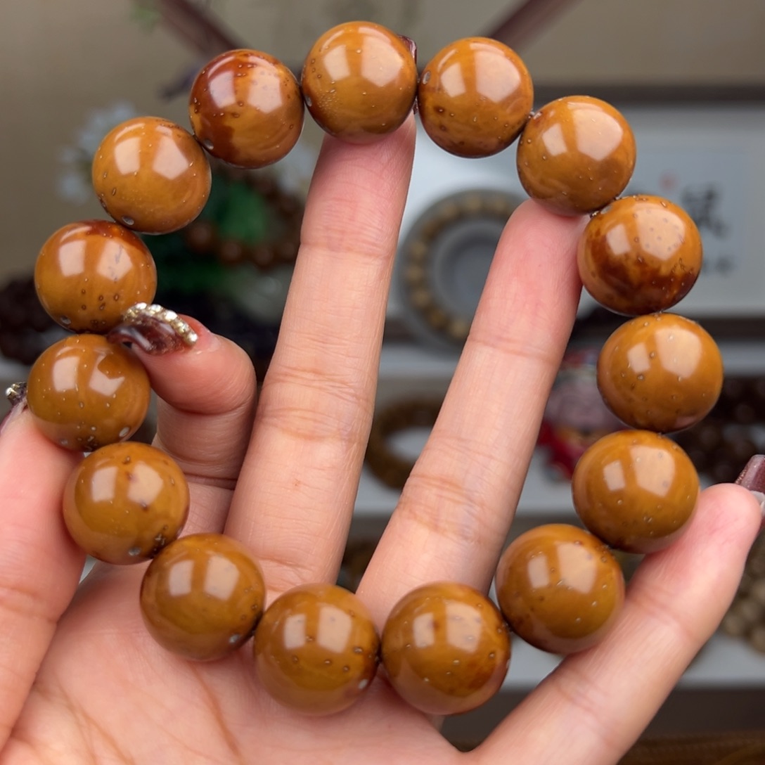 紫金鼠手串卡16+半实心光珠