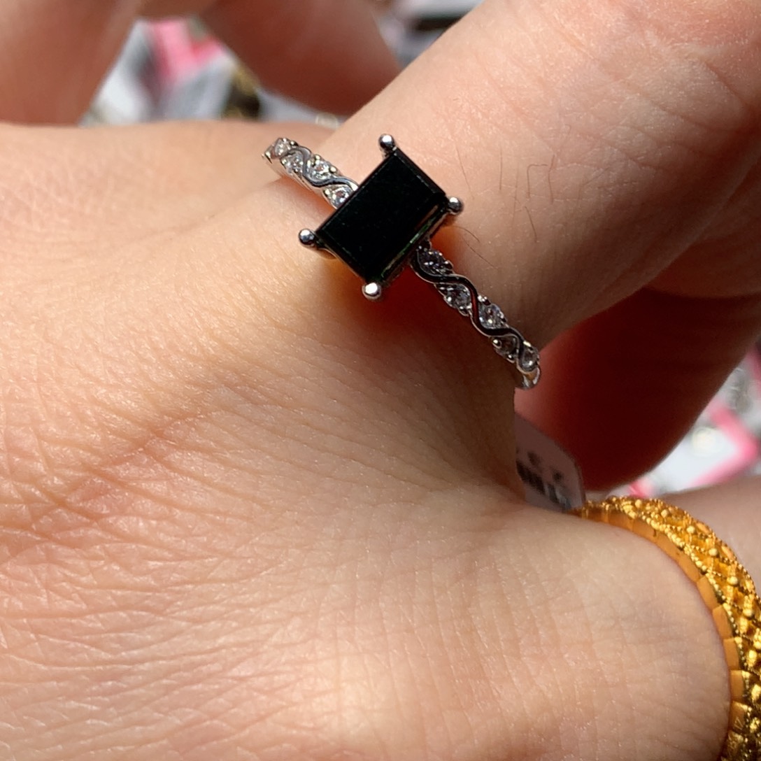 翡翠戒指银S925镶嵌天然翡翠吊坠