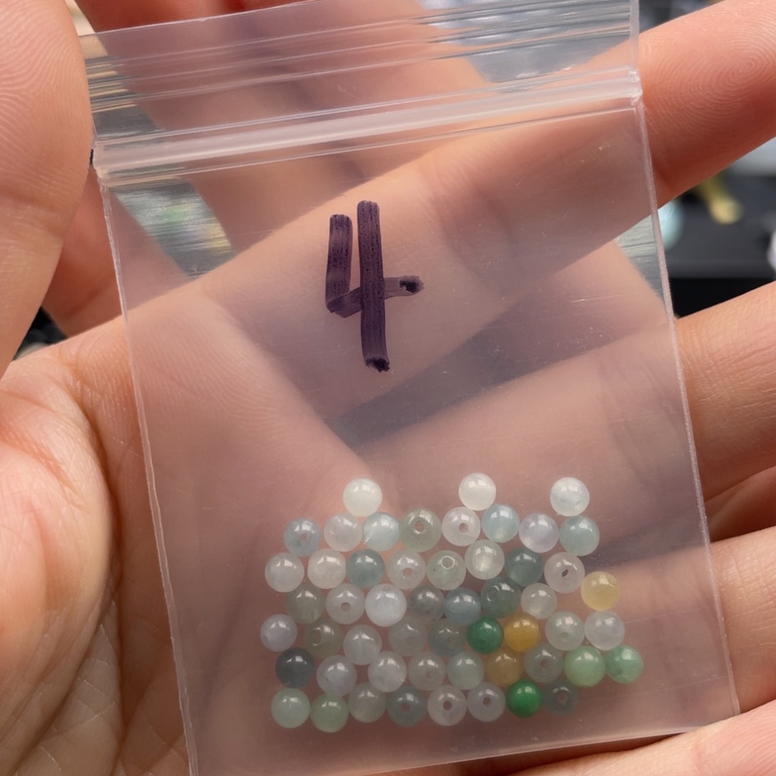 神***测翡翠未镶嵌手串散珠