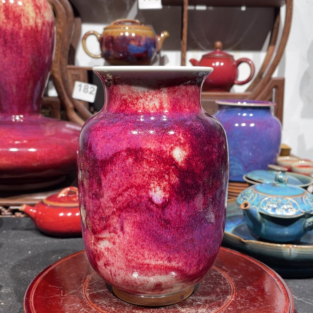 中国神后钧瓷富贵瓶