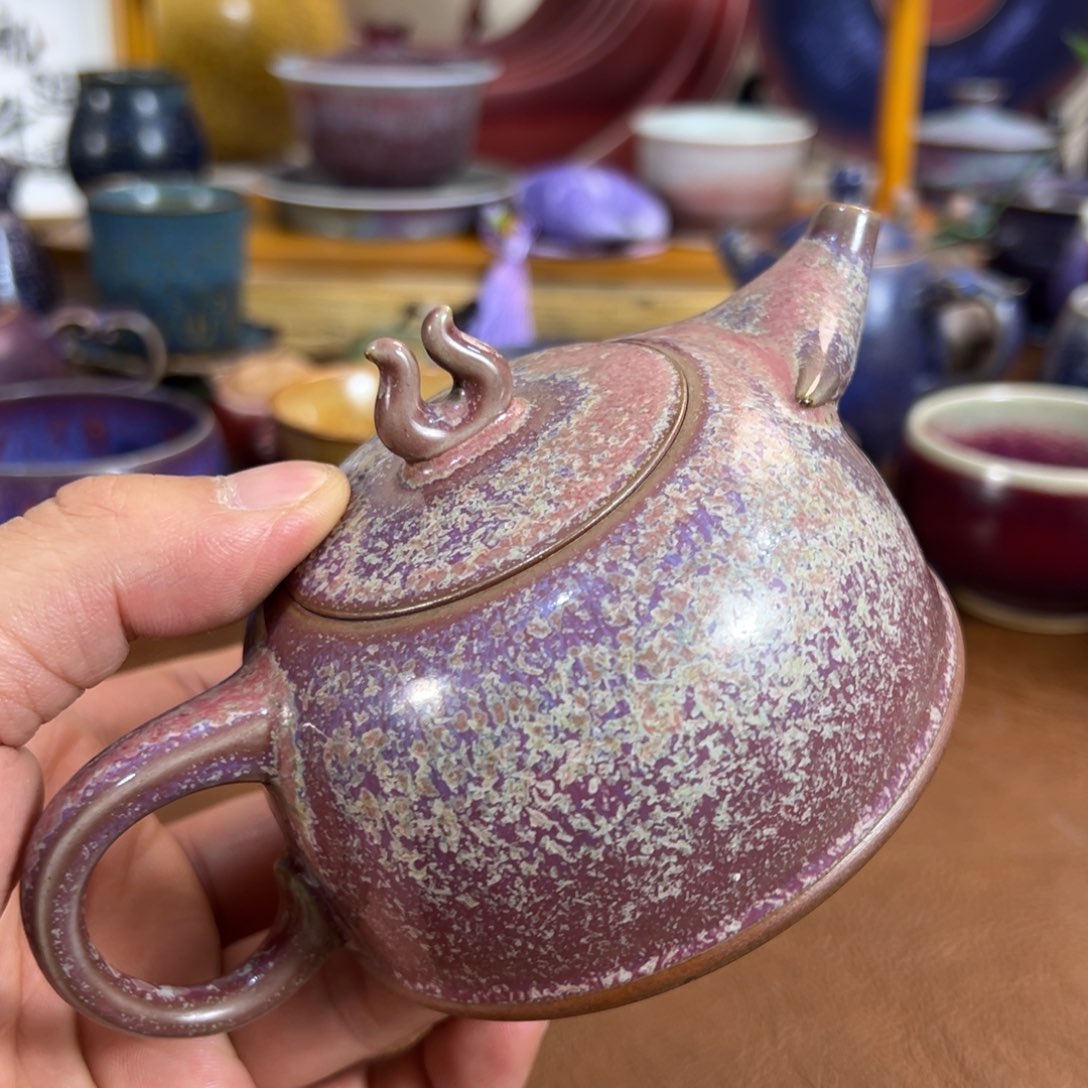 摆件瓷神垕钧瓷原矿釉清货19