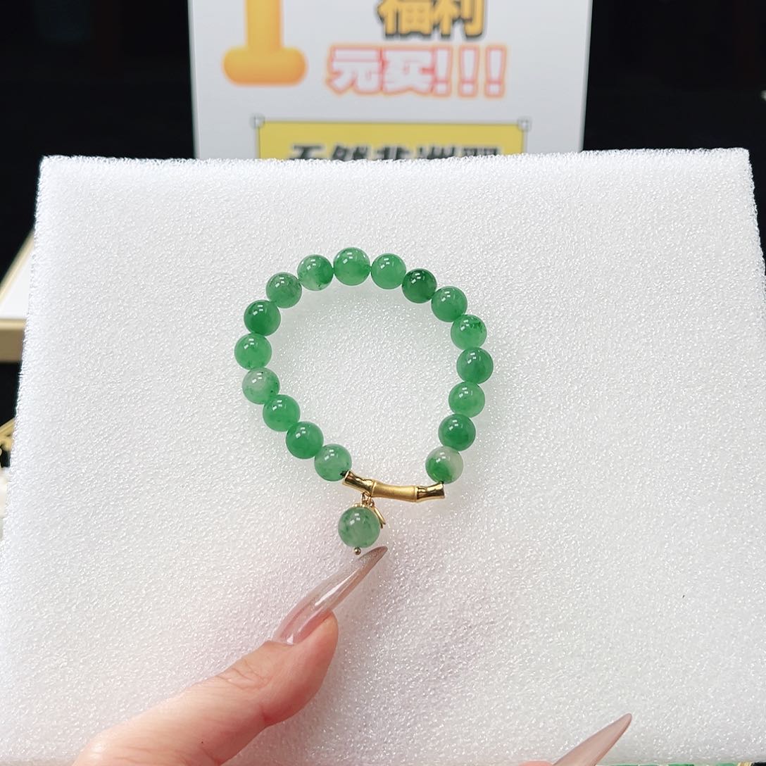 石英质玉手链银S925镶嵌