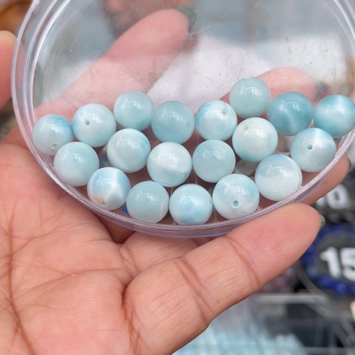 水晶手串未镶嵌10mm海纹石单珠多样性发其一