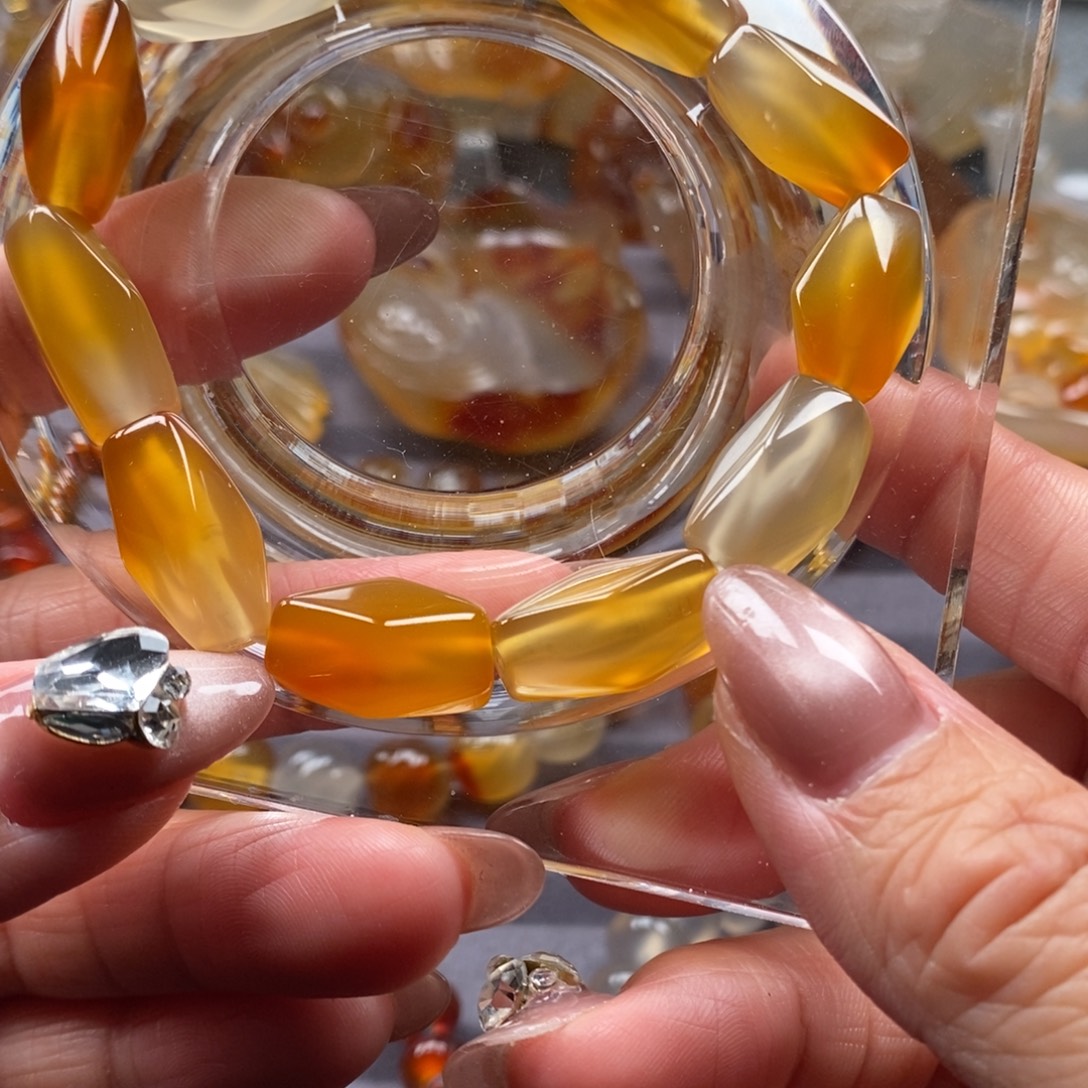 玛瑙/玉髓未镶嵌手链