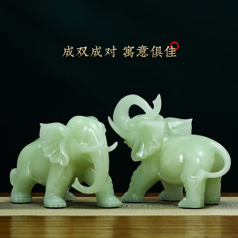 吉象如意2026乔迁喜事电视柜玄关博古架爆款摆件