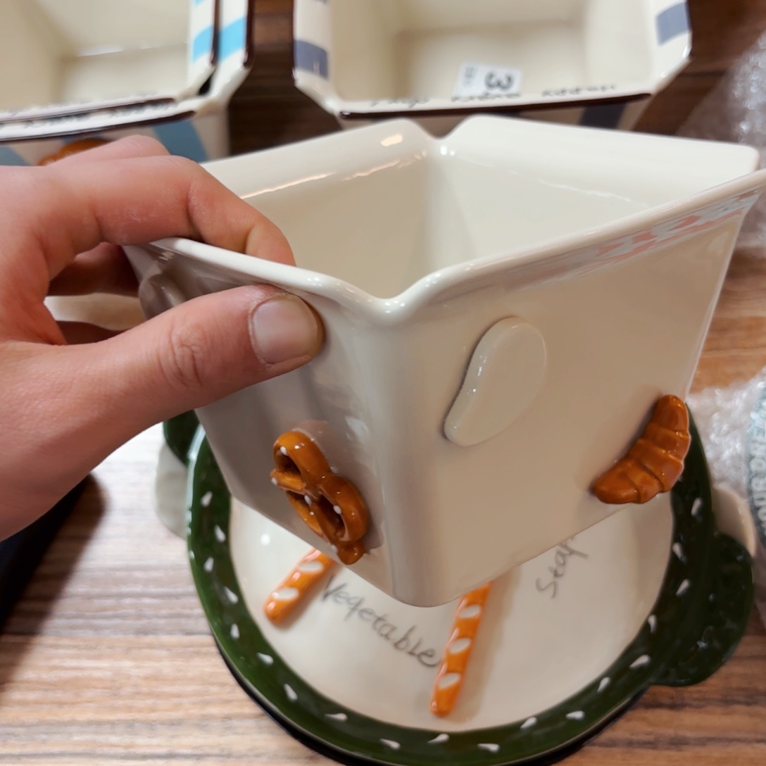 白瓷碱水结纯白六寸薯条碗