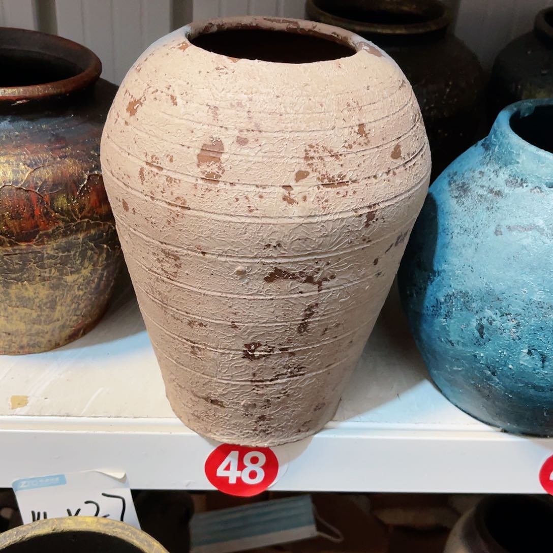 红陶无孔无孔口径9高度25