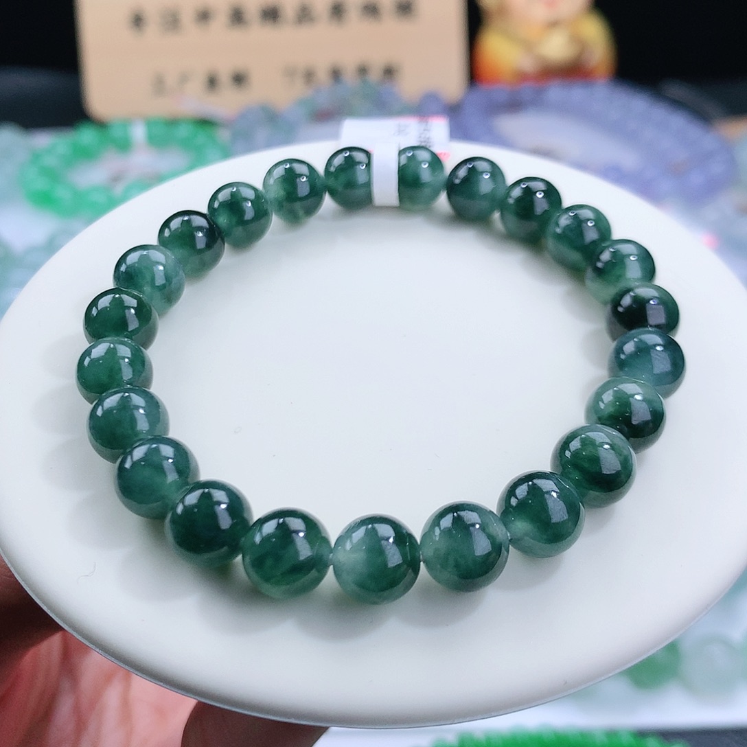 翡翠手链未镶嵌卡8