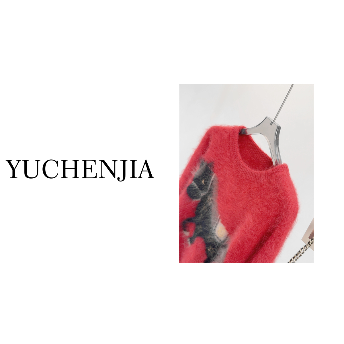 /战马/~羊绒羊毛 【拉绒工艺】设计感时尚毛衣女针织衫韩系B1891