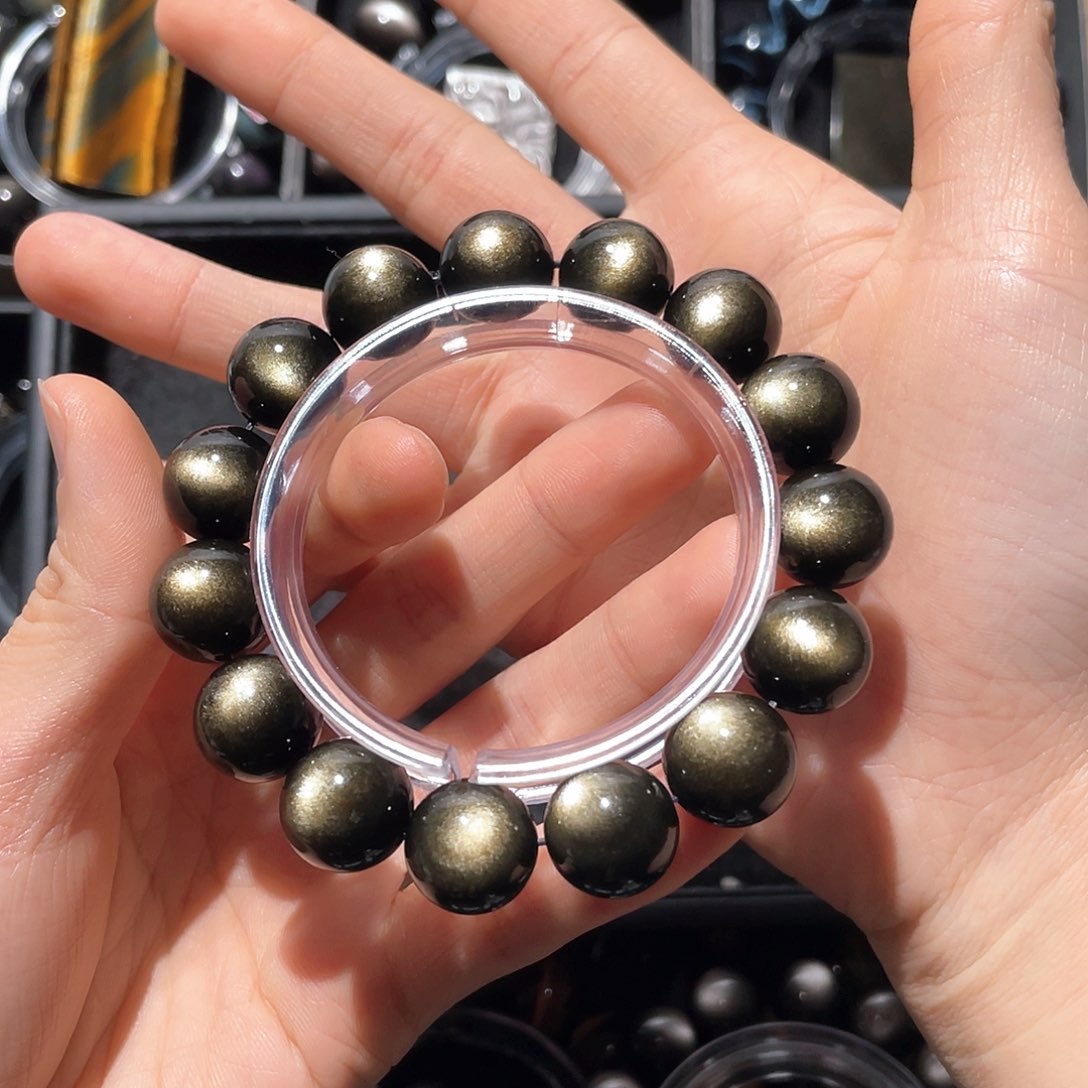 黑曜岩手链未镶嵌H****班