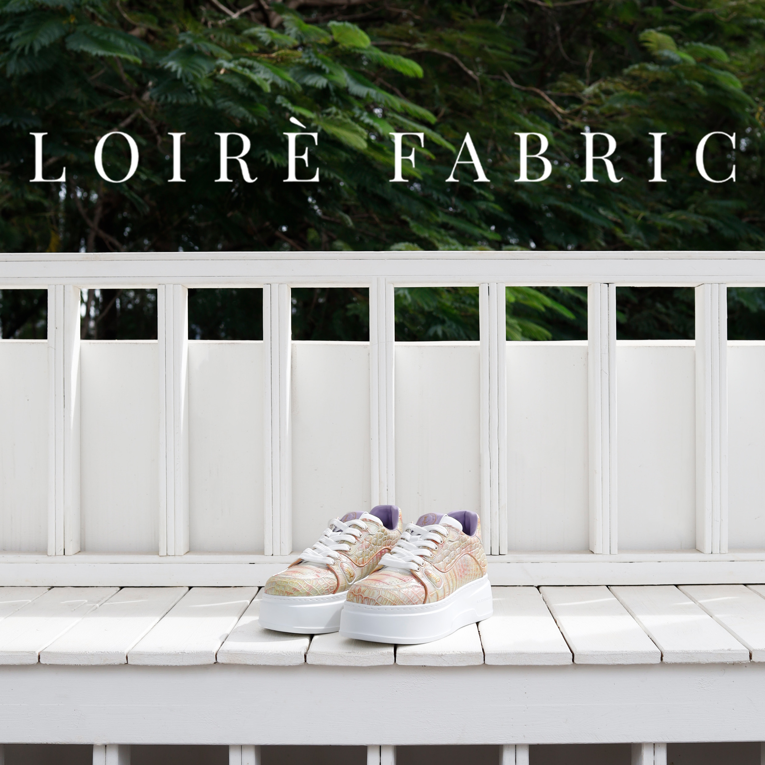 LOIRÈ七彩祥云系列鳄鱼皮革男鞋手工鞋休闲板鞋舒适增高休闲鞋