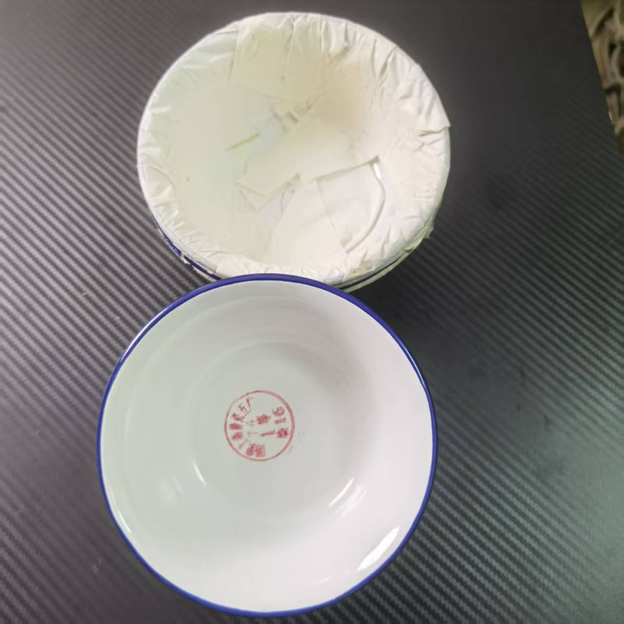 正品全新77年老货日式白色搪瓷碗大碗米饭碗餐具家用怀旧收藏老碗