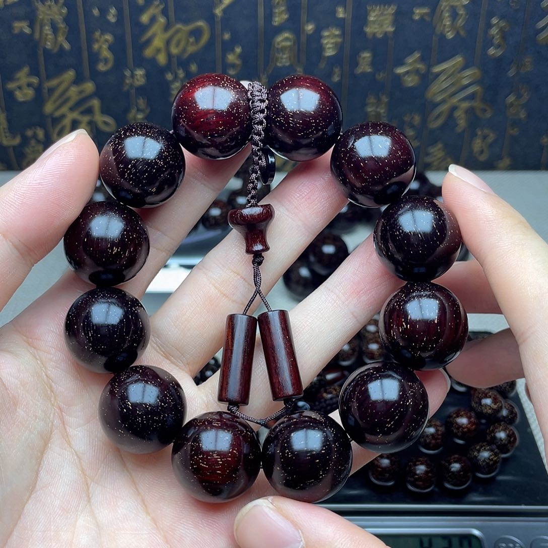 檀香紫檀（小叶紫檀）2.0 12颗 小满金星