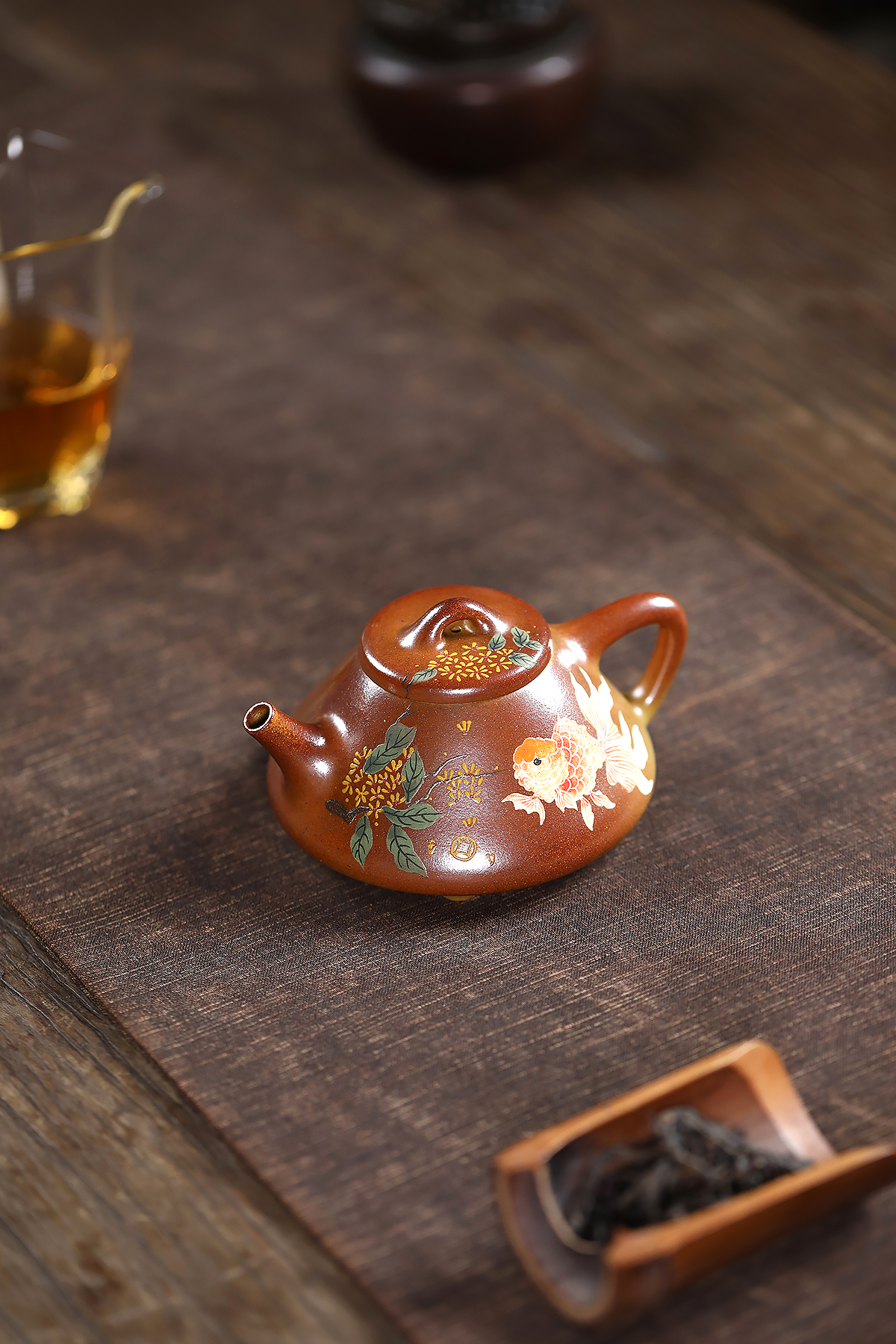 宜兴紫砂壶子冶石瓢