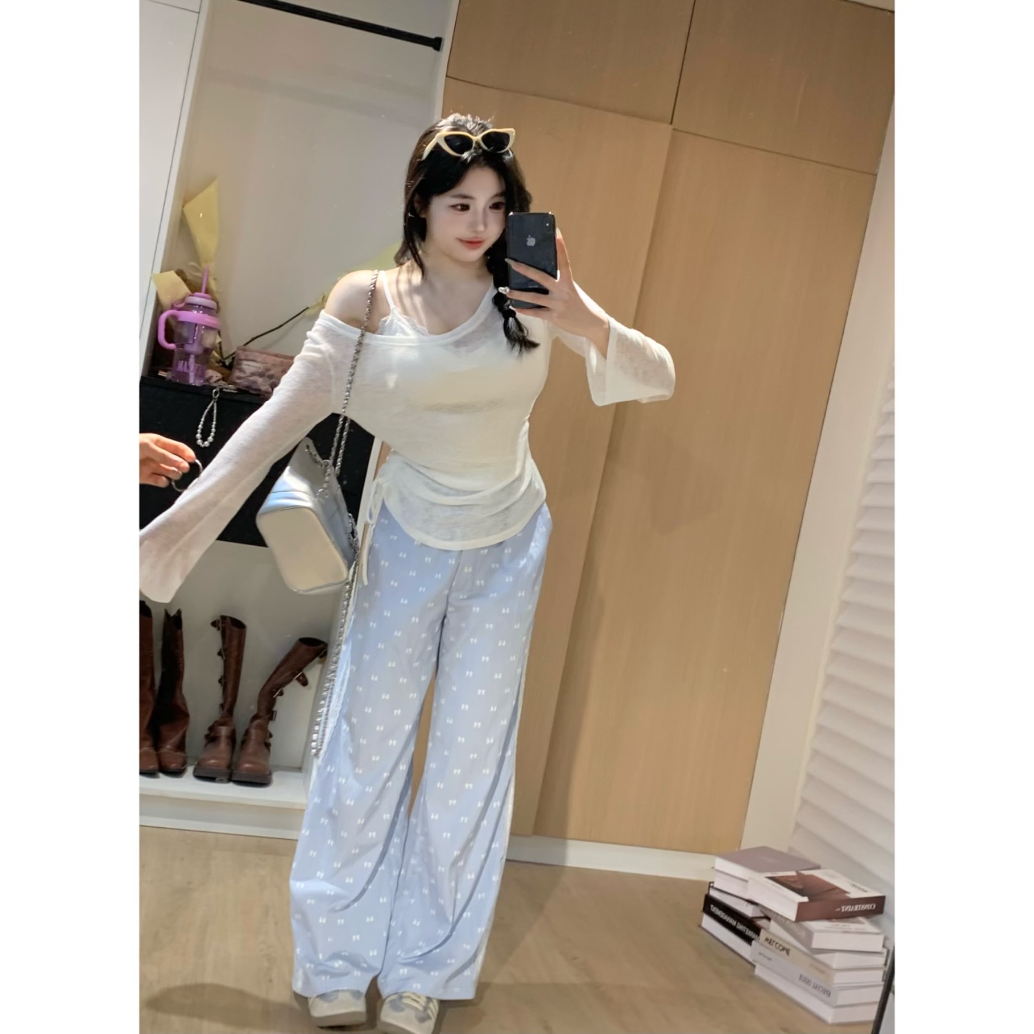 清清萌面侠芝士【清氧韩女】罩衫上衣休闲甜美长裤44644454