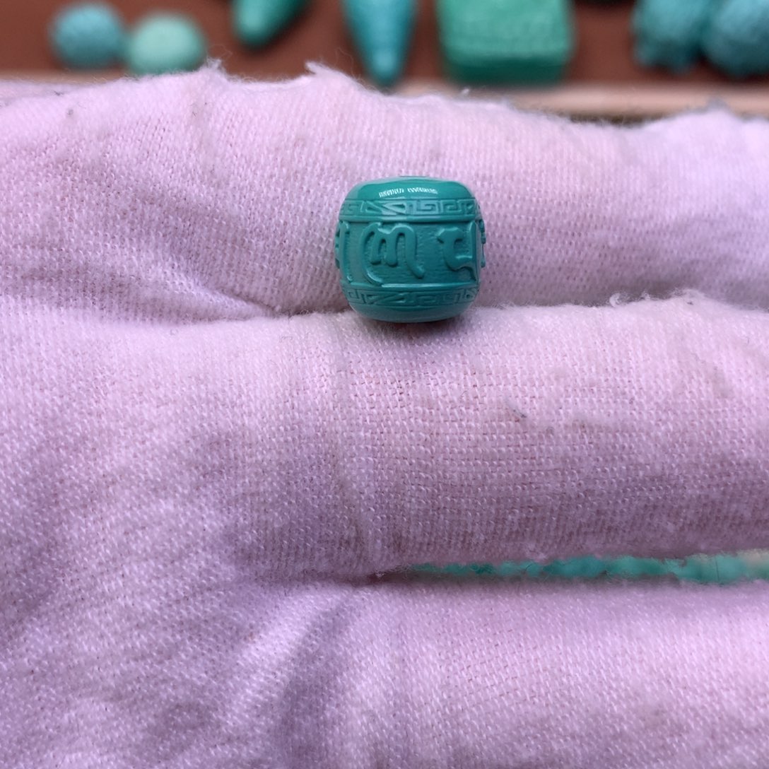 原生态散珠配珠六字箴言卡10.8