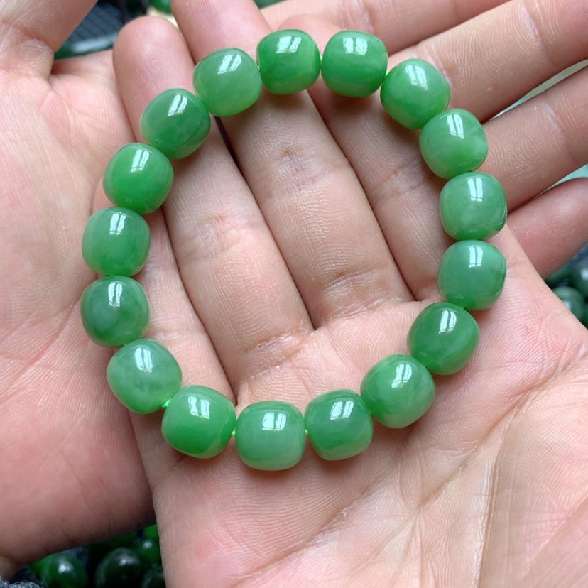 【闪购商品】和田玉（碧玉）手链未镶嵌兄*