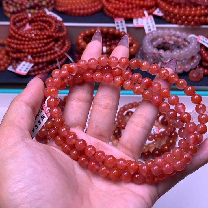 未镶嵌手链南红玛瑙4号卡7