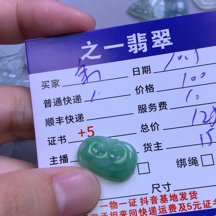 未镶嵌挂件翡翠✨*条