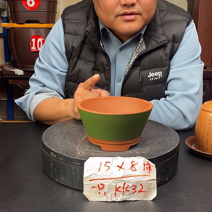 紫砂花盆货号一只KK32