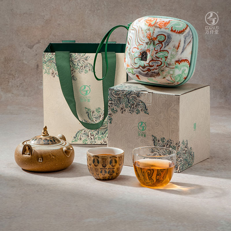 【万仟堂】千佛指引·快客杯旅行茶具套装便携式茶具旅行套装