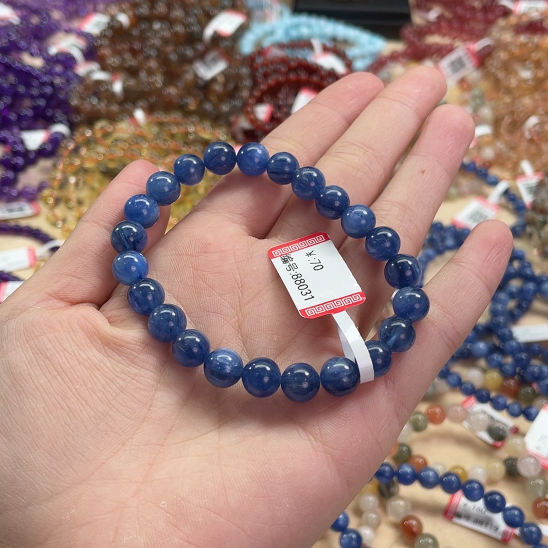 水晶手链未镶嵌蓝晶石