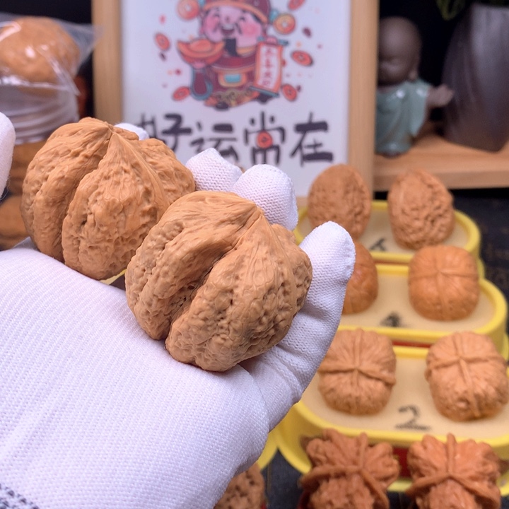 桃核把件叫**柜文玩核桃42尺寸