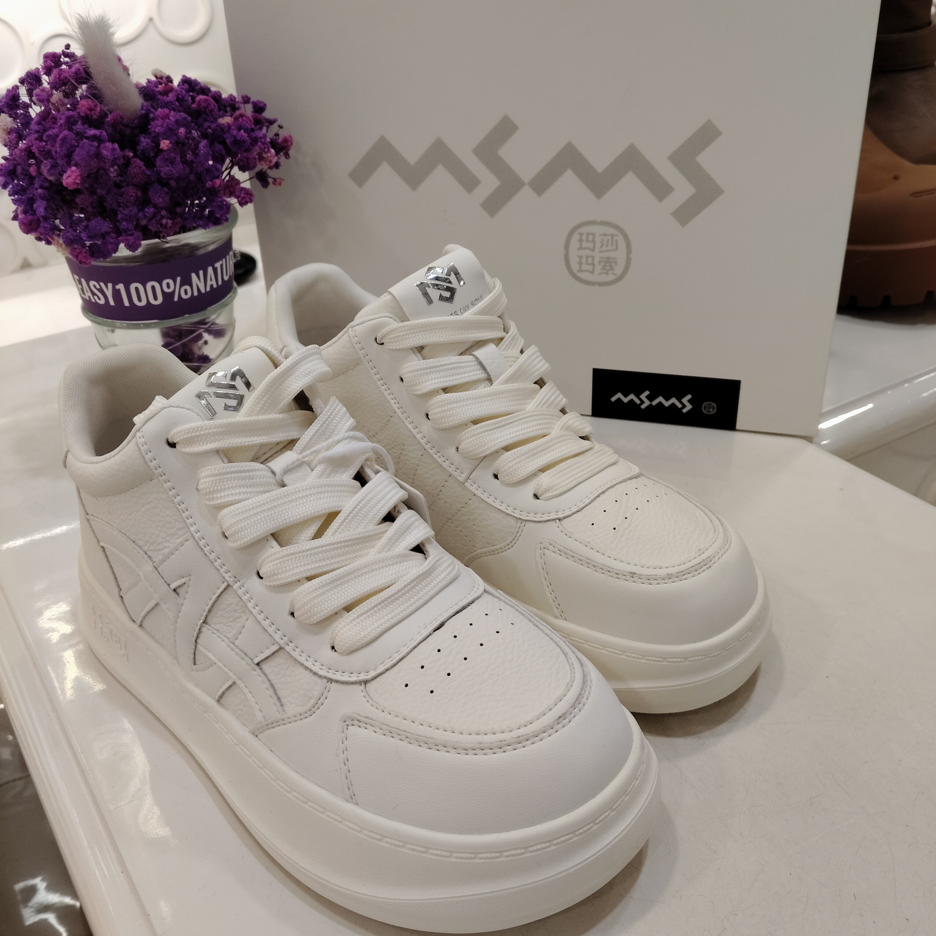 622-658玛莎玛索秋季休闲板鞋时尚百搭小白鞋