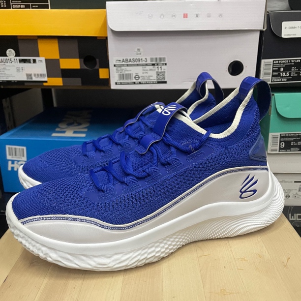 42.5码/库里8 蓝色/51156/篮球鞋/95新无原盒/3023085-402
