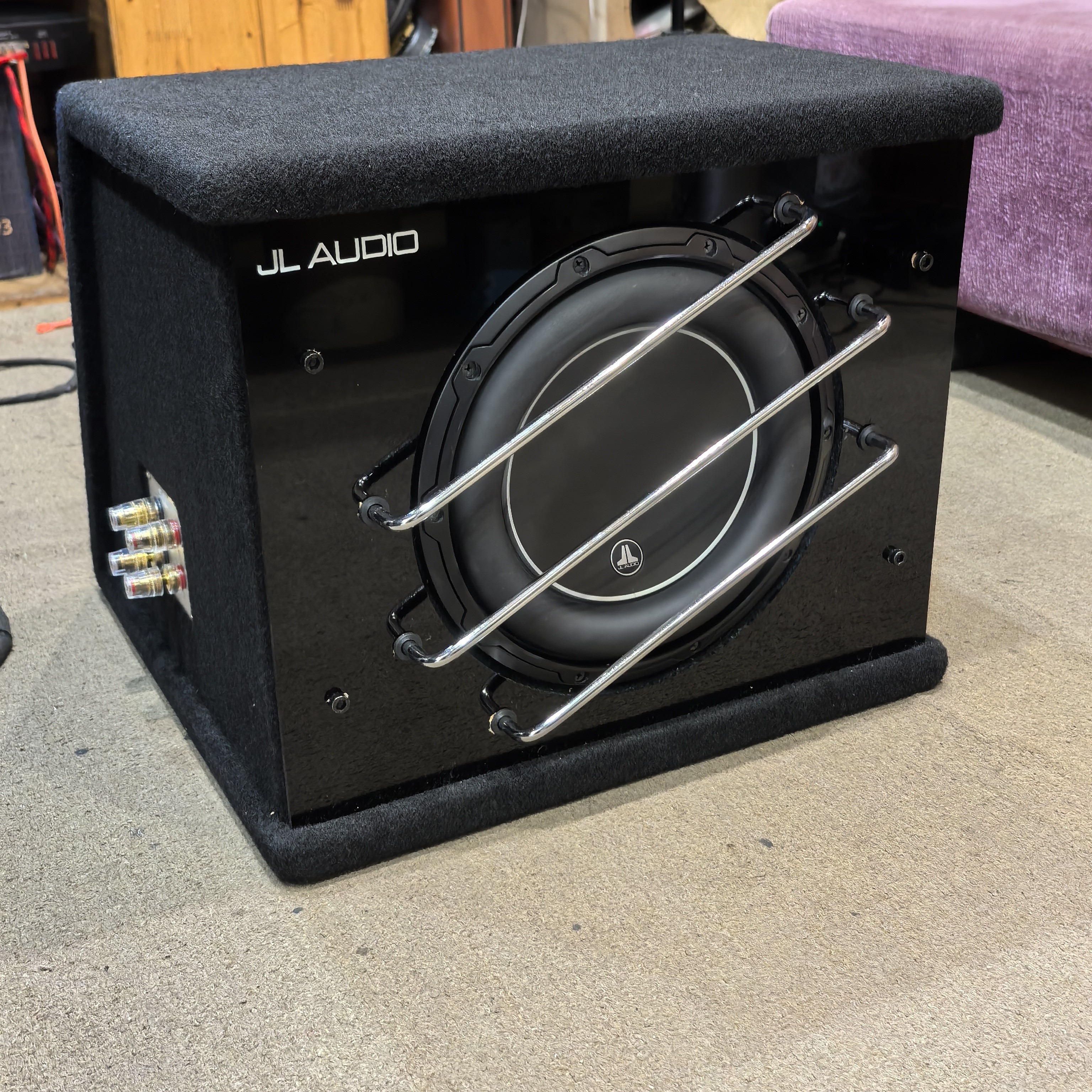 捷力10w6车载低音炮+密封蜂窝箱体+纯铜线端,箱体非原装箱