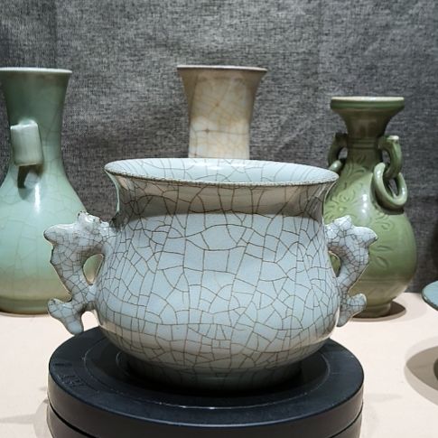 观***堂哥窑月白釉诡事录一个