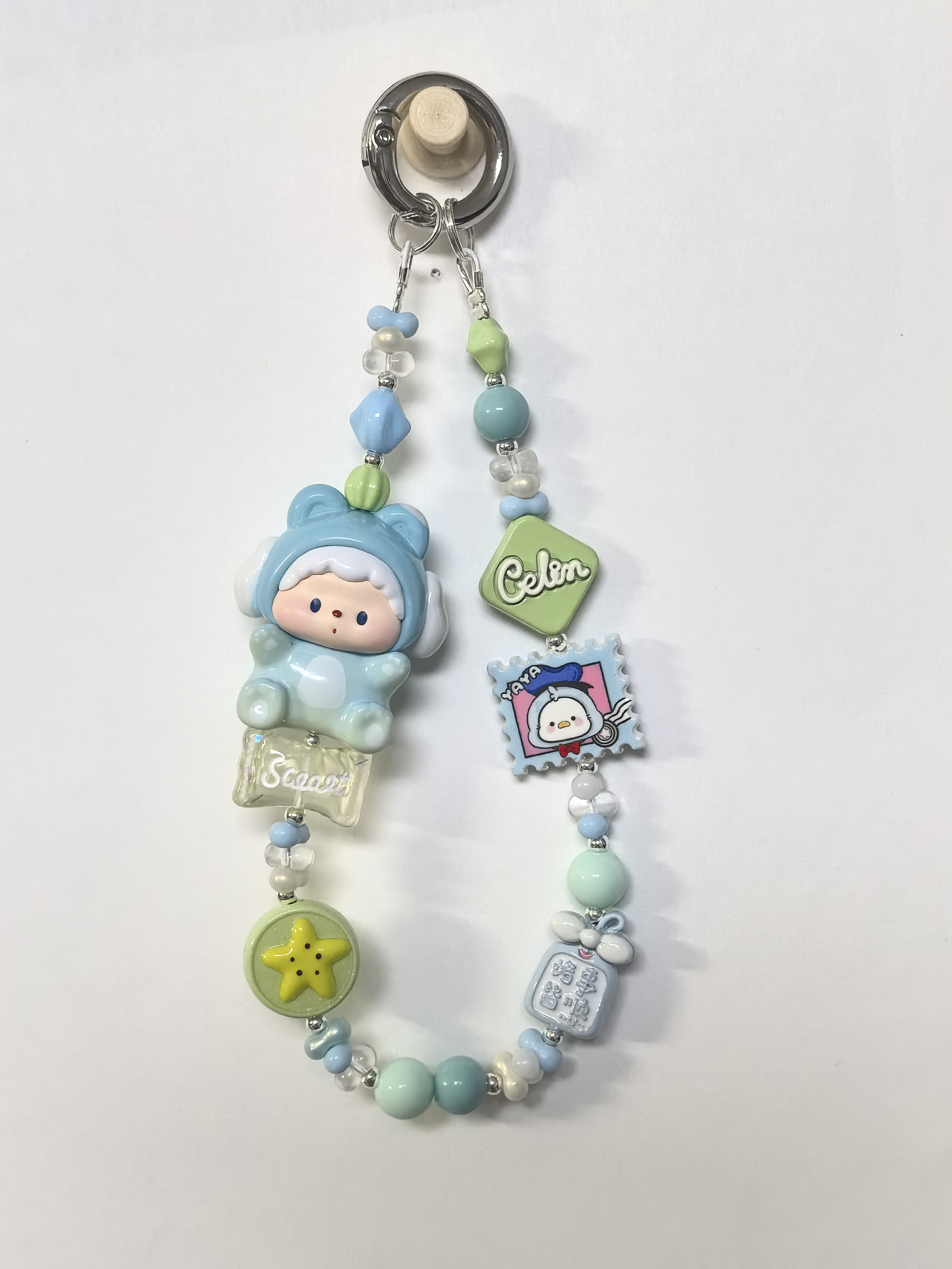 噜噜狗2代合金手机链可爱少女创意diy