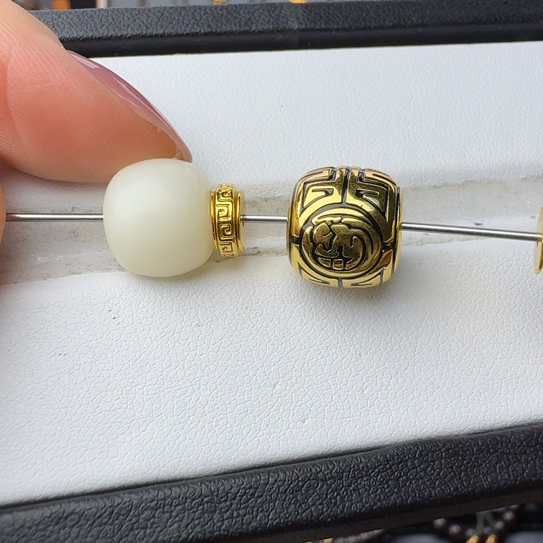 花***童银S925博古黑珐琅卡12